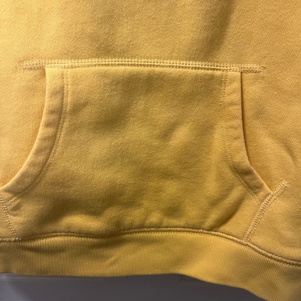Ralph Lauren Women’s Yellow Hoodie with Stripes and Snap Collar. Sz Sm P - Picture 5 of 6